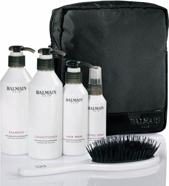 Balmain Beauty Bag inkl. Shampoo 250mlCond. 250ml Maske 150ml Shine Spray 75ml (Durchsichtig)