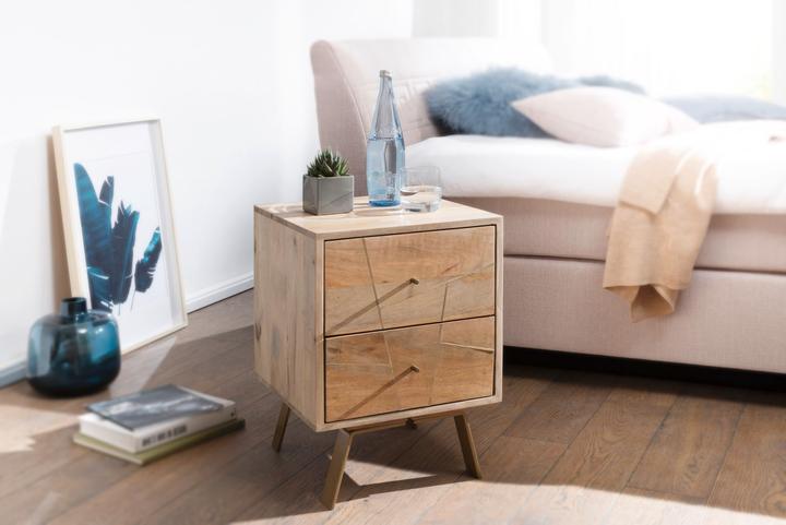 Actual product image FineBuy Bedside table (40 x 40 x 56 cm)