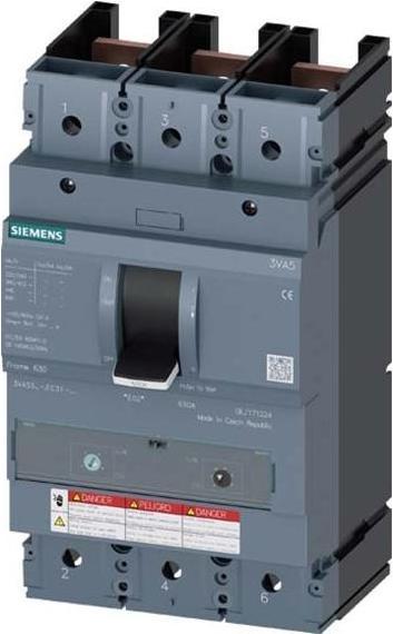 Produktbild Siemens Leistungsschalter 400A 3p opt.Motorantr 3VA5340-6EC31-0AA0