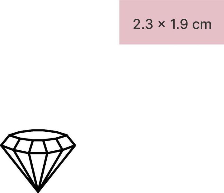 Produktbild minink Temporäres Tattoo – Diamant