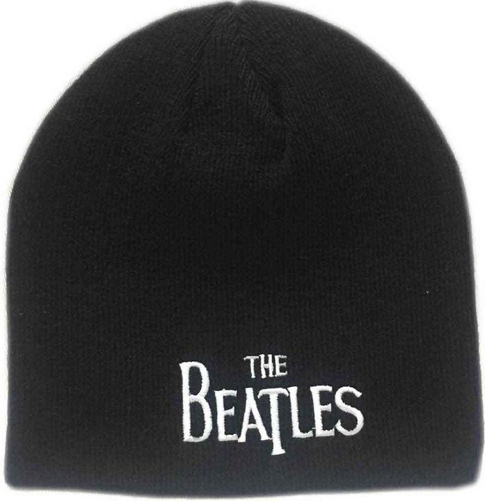 Actual product image The Beatles Unisex Adult Drop T Logo Beanie