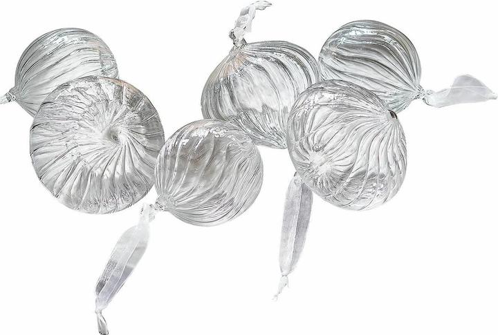 Image du produit Loberon Set de 6 boules de Noël Bavella claires (6 -pièce)