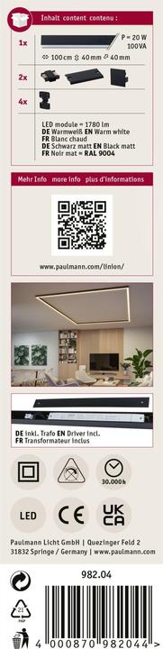 Produktbild Paulmann Lichtkanalsystem Linion Power Channel (1780 lm)