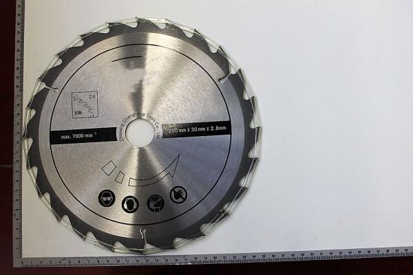 Produktbild Scheppach HW Kreissägeblatt Ø 250 x 30 x 2,4 x 1,8 mm /Z 24