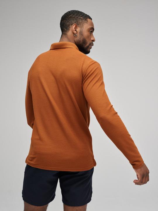 Actual product image Mover Plastic Free Sportswear Long Sleeve Merino Polo (XL)