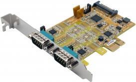 Image du produit Exsys 2S Serial RS-232/422/485 PCIe Card Surge Protection & Optical Isolation (FTDI Chip Set)