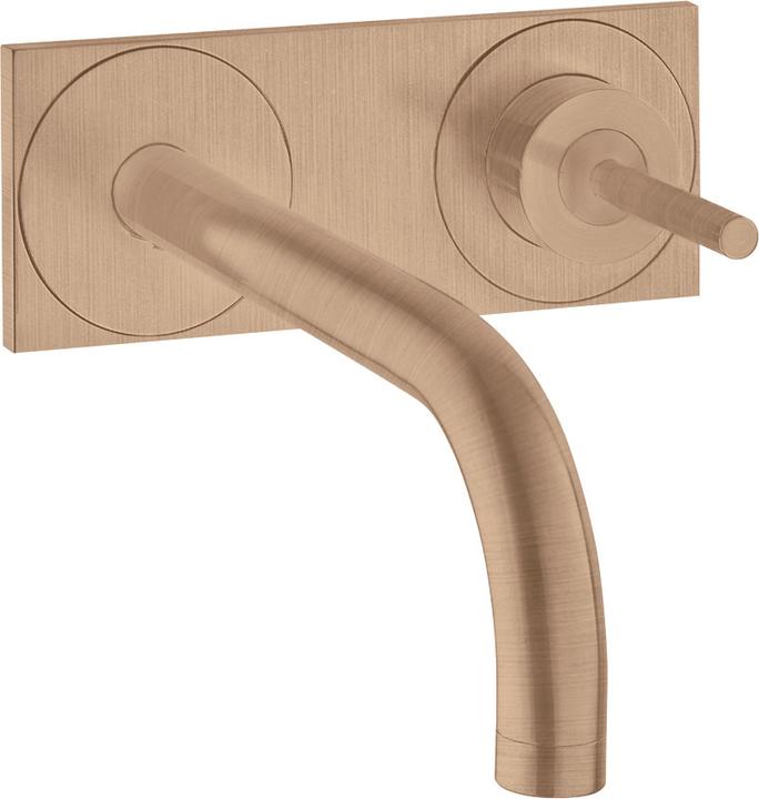 Actual product image Axor Uno single-lever washbasin mixer flush-mounted, plate for wall mounting, projection 2