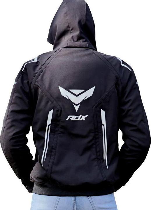 Actual product image ADX motorcyce jacket with removabe hood (with protectors/without back pate) nf en 17092-4 : 2020 approve (Men, L)