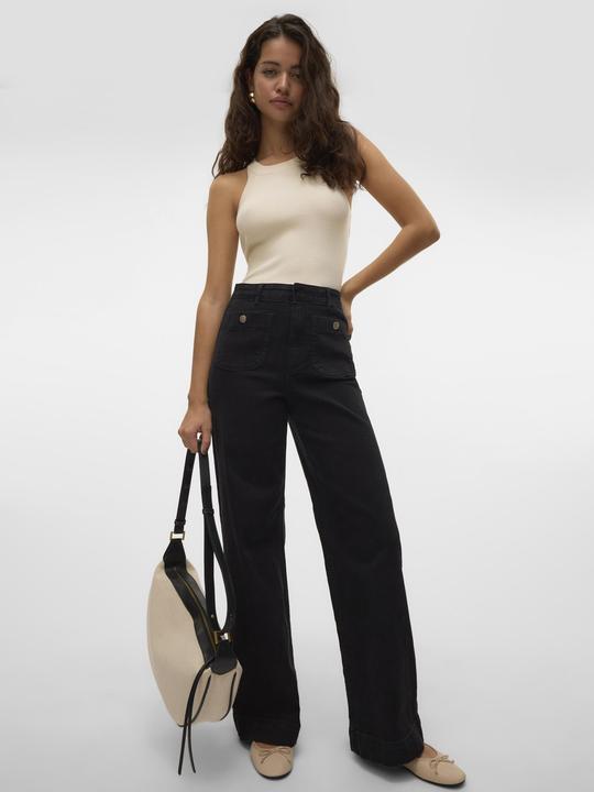 Actual product image Vero Moda VMKAYLA Hohe Taille Weiter Beinschnitt Jeans Weit geschnitten (W26/L32)