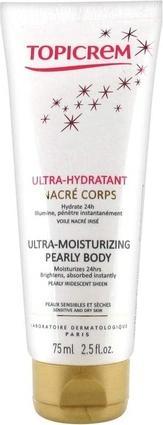 Topicrem Ultra-Moisturizing Pearly Body nawilżający krem do ciała 75ml (Körpercreme, 75 ml)