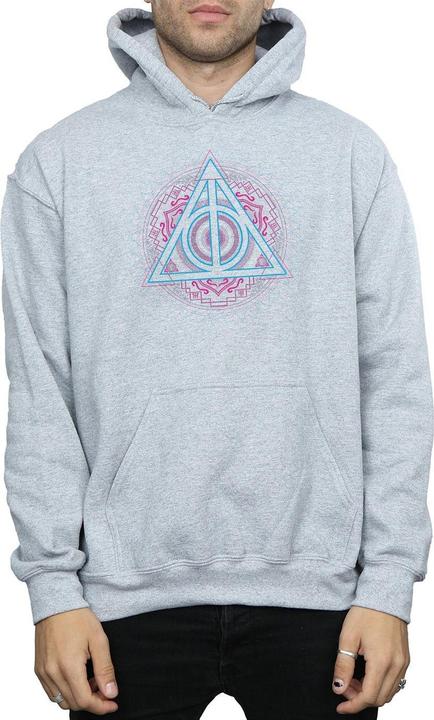 Produktbild Neon Deathly Hallows Kapuzenpullover (L)
