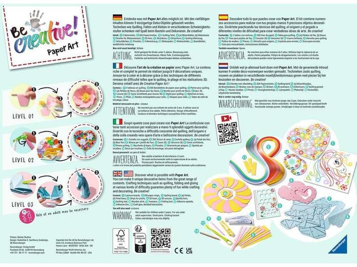 Produktbild Ravensburger Paper Art Flowers & Unicorn