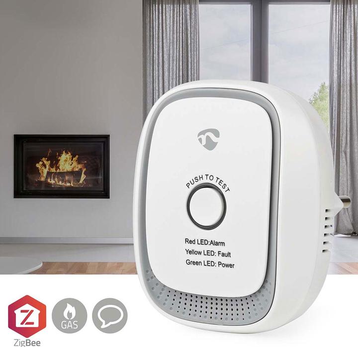 Produktbild Nedis SmartLife Gasdetektor | Zigbee 3.0 | Netzstromversorgung | Sensorlebensdauer: 5 Jahre | EN 501