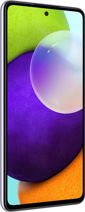 Actual product image Samsung Galaxy A52 (128 GB, Lavender, 6.50", Dual SIM, 64 Mpx, 4G)