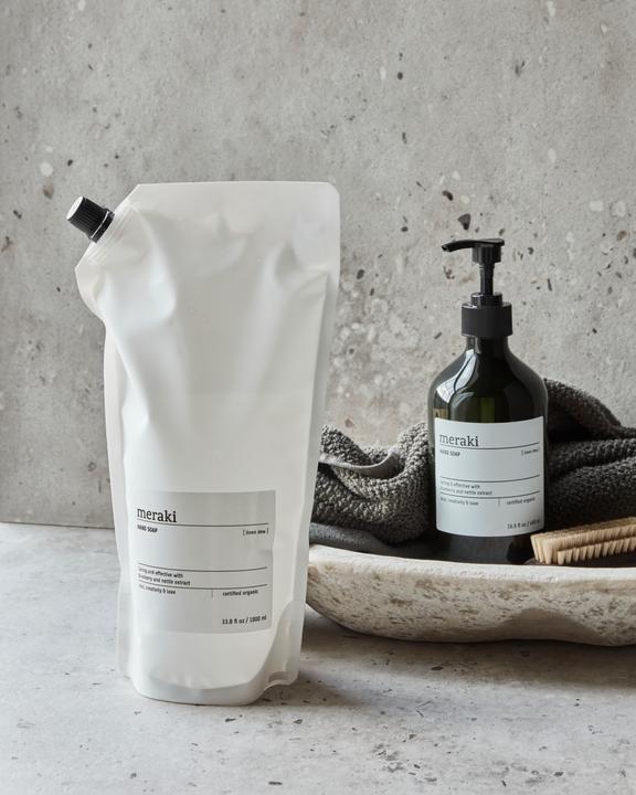 Actual product image Meraki Hand soap, Linen dew refill (refill, 1000 ml)