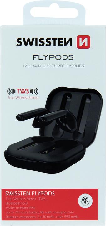 Actual product image Swissten Bluetooth TWS Earphones Flypods (12 h, Wireless)