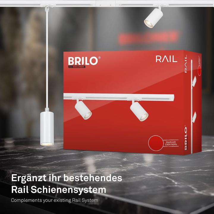 Produktbild Briloner 0 HV-Stromschienensystem - LED Spot, Weiss, 1xLED/4,5W