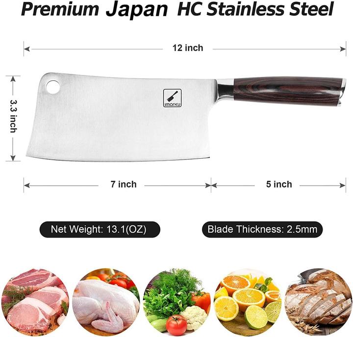 Image du produit Imarku Couteau de cuisine chinois (17.80 cm)