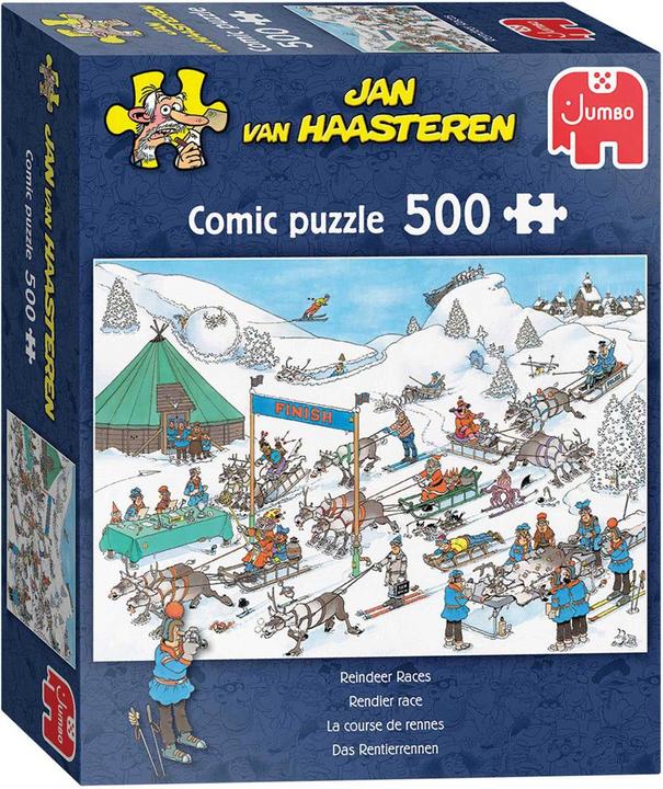 Produktbild Jumbo Jan van Haasteren - Rentierrennen (500 Teile)