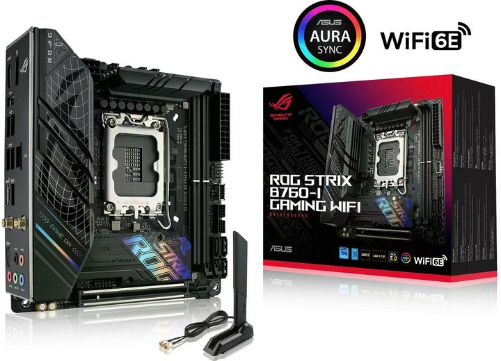 Image du produit ASUS ROG STRIX B760-I GAMING WIFI (LGA 1700, Intel B760, Mini-ITX)