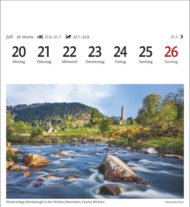 Image du produit Harenberg Irland Sehnsuchtskalender 2026 - Wochenkalender mit 53 Postkarten (Allemand)