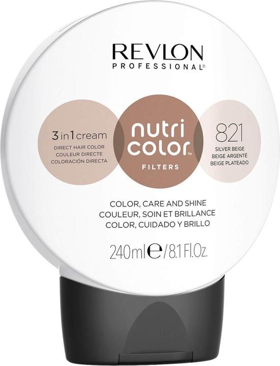 Productafbeelding Revlon Professional Nutri Color Cream - Zilver Beige 821 (Licht Blond Irisé As, 821 Zilver Beige)