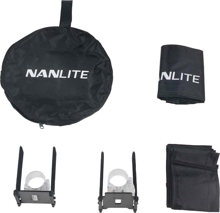 Produktbild Nanlite Barndoor mit Richtgitter (PavoTube II 15C) (Gitter)