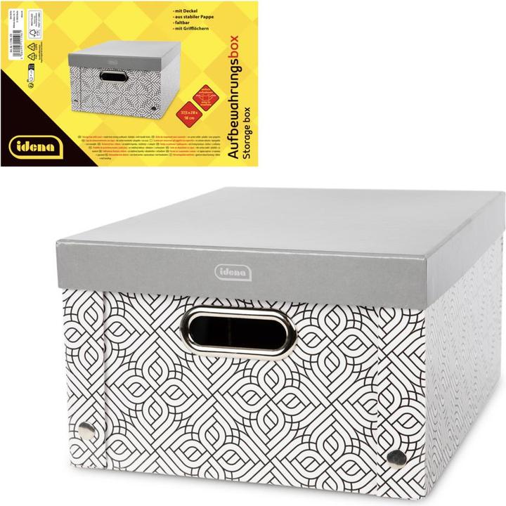 Actual product image Idena Storage box foldable grey 37,5x28x18cm