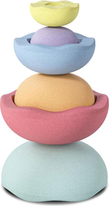 Produktbild Stapelstein Inside Rainbow Pastel 6er Set - (violet/light blue/mint/light yellow/light orange/light