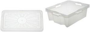 OKT Deckel für Aufbewahrungsbox "Multi-Box L + XL" transparent, Material: PP, Maße: (B)430 x (T)350 m...