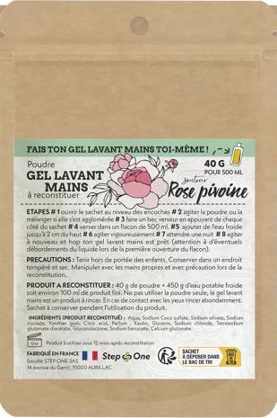 Image du produit Step One Savon en poudre pour les mains Pivoine (Recharges, 500 ml)