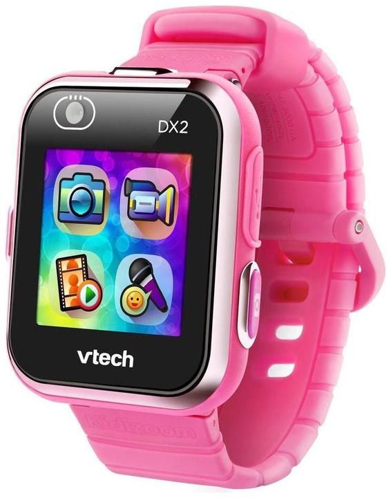 Actual product image VTech 193863 DX2 Pink Kids My First Smartwatch with 2 Cameras (English Version) 24+ Months (English)