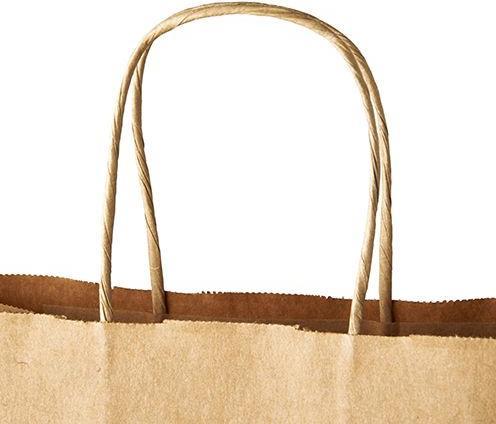 Actual product image Papstar Paper carrier bag, 350 x 260 x 120 mm, white made of kraft paper, 80 g/sqm, load capacity: 7 kg (Gift bag, 25 x)