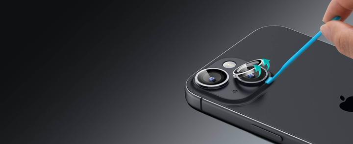 Productafbeelding ESR Armorite cameralens bescherming (1 Stuk, Apple iPhone 15 Plus, Apple iPhone 15)