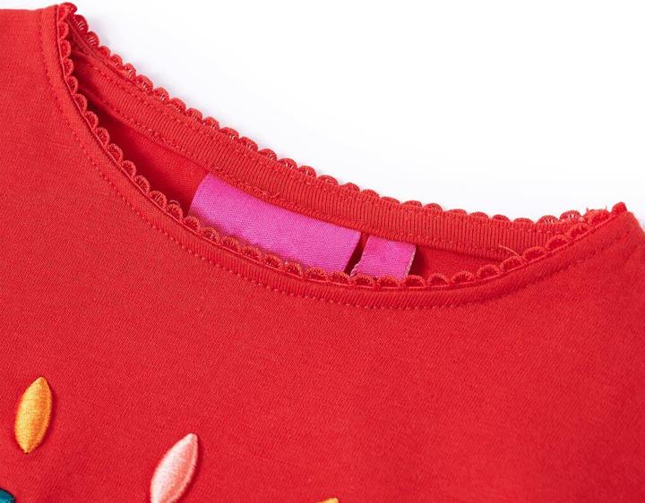 Immagine prodotto VidaXL Camicia da bambino a maniche lunghe rosso 104,Materiale: 95 % cotone. 5 (104)