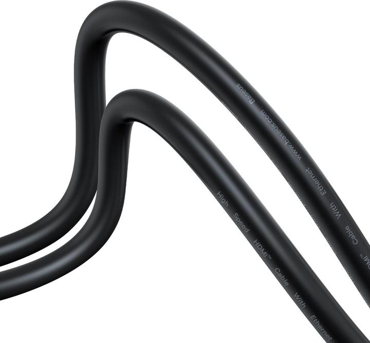Actual product image Baseus High Definition HDMI 2.0 4K 60 Hz 1.5m Cable Black (WKGQ020101) (1.50 m, HDMI)