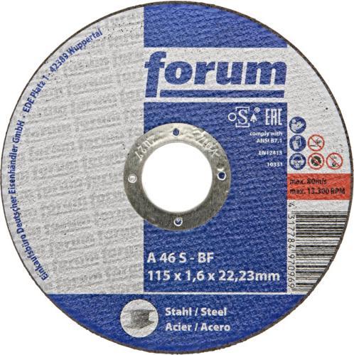 Actual product image Forum Professional Solutions Cutting disc steel 115x1.6 mm straight T41