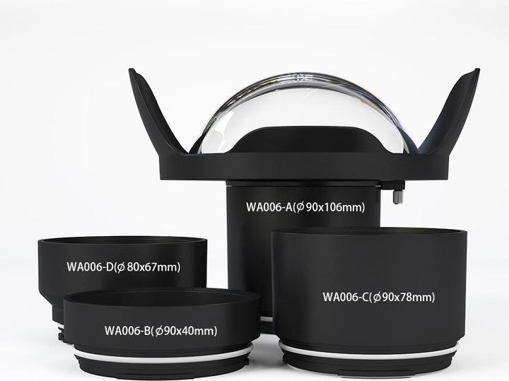 Image du produit Seafrogs WA006-D-GL WA006-A series 8 inch Dome Port 40M/130FT (Plastic Tube, Glass Dome)