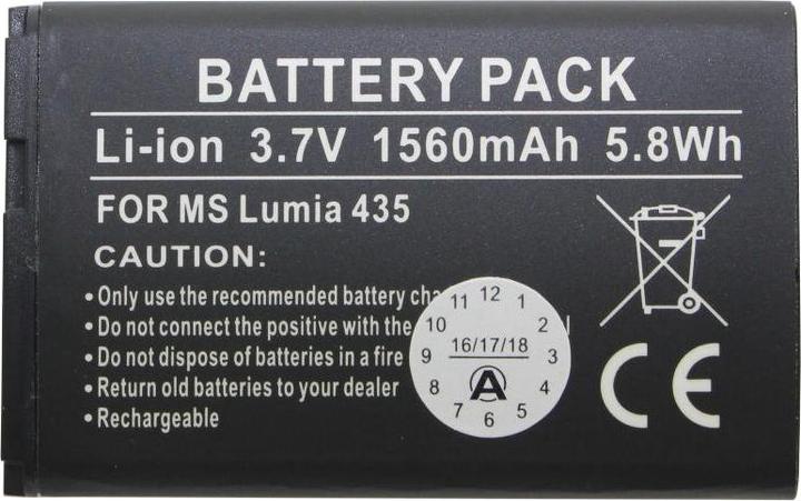 Actual product image Nokia Akku Lumia 435, Lumia 532 Akku BV-5J
