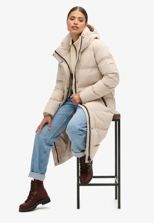 Actual product image Superdry Women's long hooded down jacket (M)