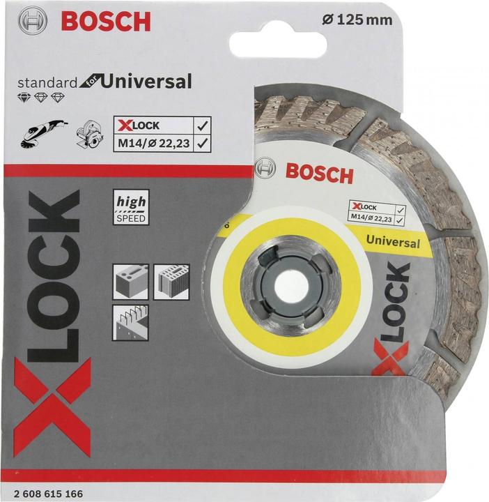 Actual product image Bosch Professional Zubehör PRO Multi Material X-Lock diamond cutting disc, 125 x 22.23 mm, 22.23 mm