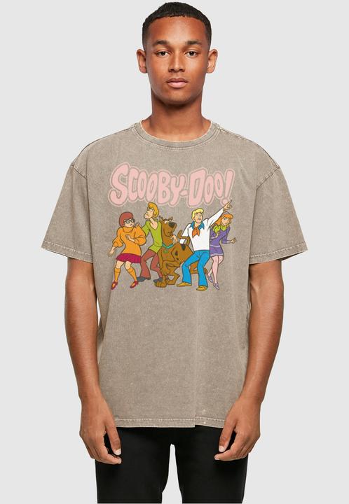 Actual product image Absolute Cult Scooby Doo - Core Group Acid Washed Oversize Tee - 114879 (L)