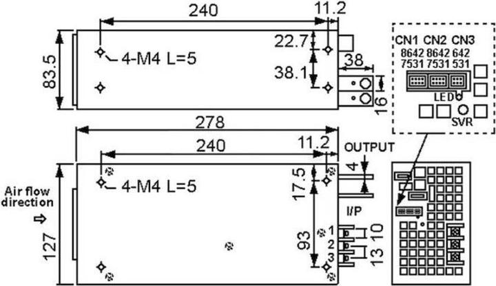 Produktbild MeanWell AC/DC-Netzteilbaustein, geschl (1512 W)