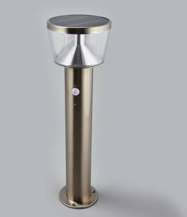 Image du produit Lindby Antje LED Cellule solaire Lampe de jardin w/capteur Acier inoxydable (400 lm, IP44)