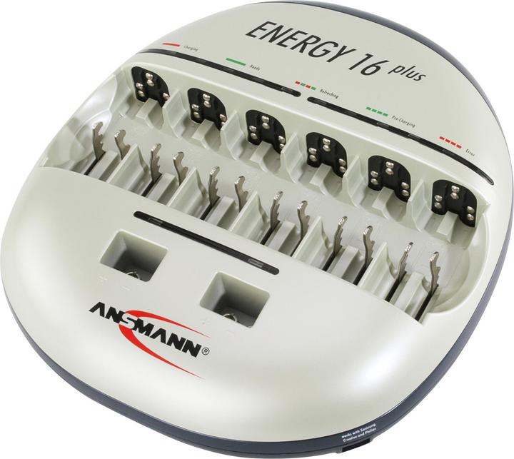 Produktbild Ansmann Energy 16 Plus (1 Stk., AAA, 9V Block, AA, C, D, Ladegerät ohne Akku)