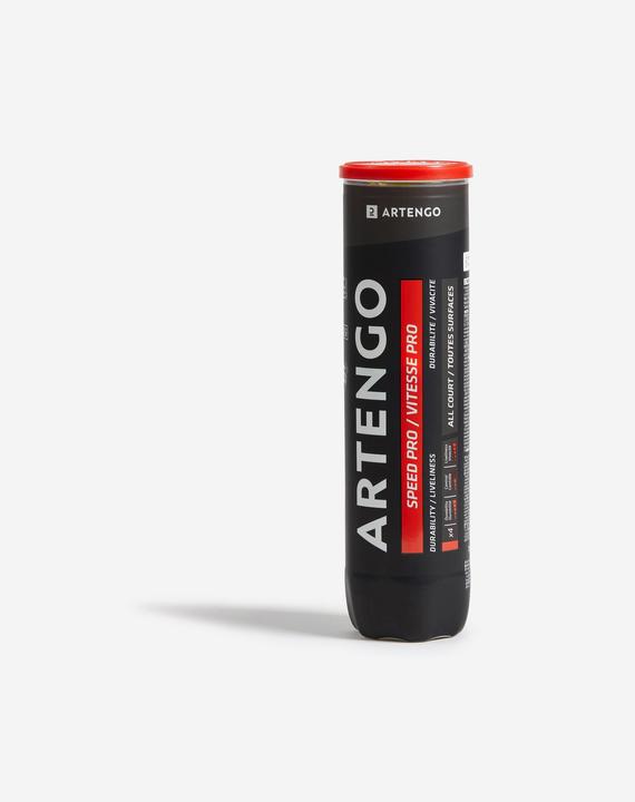 Artengo Tennisbälle TB Speed Pro - 4er-Dose gelb
