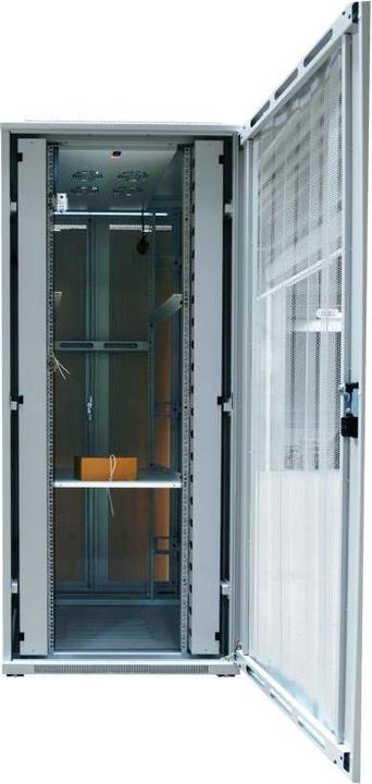 Produktbild Allnet 19"Schrank, 42HE, B800/T1200mm, perforierte Blechtüren, Lichtgrau, SNB-Serie (19 Zoll Rack)