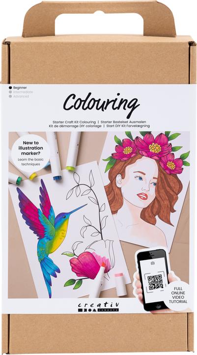 Image du produit Creativ Company Kit de bricolage - Coloriage - Brosse à dessin (970839)