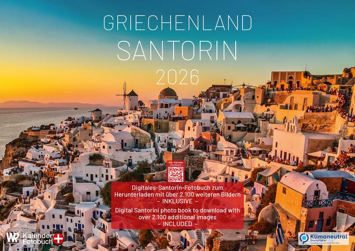 Immagine prodotto WR Kalender Griechenland - Santorin 2026 A2 querformat (Tedesco)