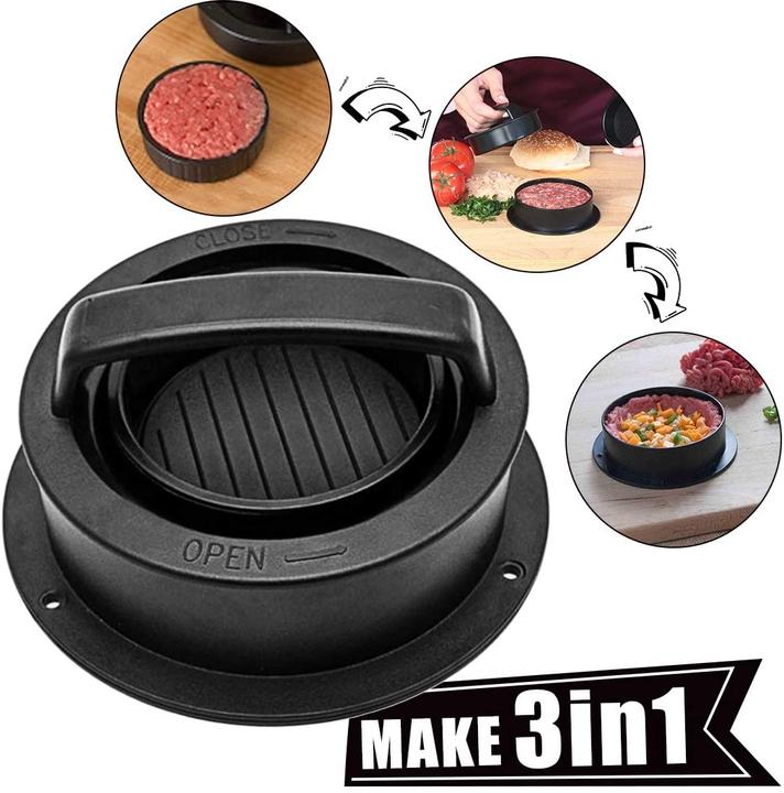 Produktbild PhoneLook 3 in 1 Set Hamburger Former 2 Formgrössen plus 1 Presser für perfekkte Pattys